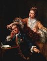 Hogarth, William: Portr�t des Schauspielers David Garrik und seiner Frau