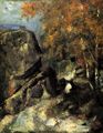 C�zanne, Paul: Felsen im Wald von Fontainebleau