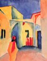 Macke, August: Blick in eine Gasse