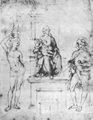 Raffael: Sacra Conversatione, Thronende Madonna und zwei Heilige