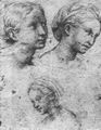 Raffael: Psyche-Loggia, Kopfstudien