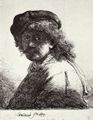 Rembrandt Harmensz. van Rijn: Selbstportr�t mit der Sch�rpe um den Hals