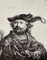Rembrandt Harmensz. van Rijn: Selbstportr�t mit dem federgeschm�ckten Barett