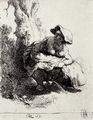 Rembrandt Harmensz. van Rijn: Die pissende Frau