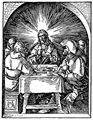 D�rer, Albrecht: Folge der »Kleinen Passion«, Szene: Christus und seine J�nger in Emmaus