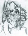 Macke, August: Futuristische K�pfe (Elisabeth)