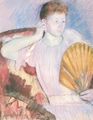 Cassatt, Mary: Frau mit F�cher