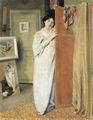 Vallotton, F�lix: Die Frau des K�nstlers in dessen Atelier