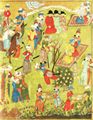 Unbekannte islamische K�nstler um 1444: Shah-Nameh. K�nigliches Festmahl