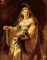Rembrandt Harmensz. van Rijn: Portr�t der Saskia als Flora