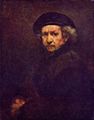 Rembrandt Harmensz. van Rijn: Selbstportr�t