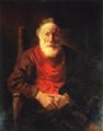 Rembrandt Harmensz. van Rijn: Alter Mann im Lehnstuhl