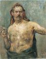 Corinth, Lovis: Selbstportr�t mit Glas