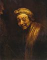 Rembrandt Harmensz. van Rijn: Selbstportr�t mit Malstock (Selbstportr�t als Zeuxis)
