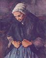 C�zanne, Paul: Greisin mit Rosenkranz