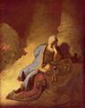 Rembrandt Harmensz. van Rijn: Jeremias trauert �ber die Zerst�rung von Jerusalem