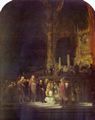 Rembrandt Harmensz. van Rijn: Christus und die Ehebrecherin