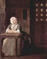 Hogarth, William: Portr�t der Sarah Macholm im Gef�ngnis