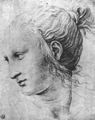 Raffael: Parna�, Studie, Kopf der Muse Thalia