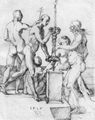 D�rer, Albrecht: Studienblatt mit f�nf nackten Figuren
