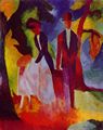 Macke, August: Leute am blauen See