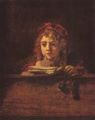 Rembrandt Harmensz. van Rijn: Portr�t des Titus schreibend an einem Tisch
