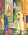 Macke, August: In der Tempelhalle