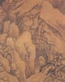 Zhengming, Wen: Landschaft als Winterszene, Detail