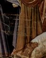 Giotto di Bondone: Fresken in der Arenakapelle in Padua, Szene: Die Vertreibung der H�ndler aus dem Tempel, Detail: Passionssymbole