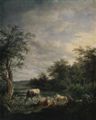 Wagenbauer, Maximilian Joseph: Landschaft mit K�hen