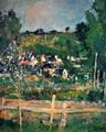 C�zanne, Paul: Blick auf Auvers-sur-Oise, Der Zaun