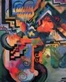 Macke, August: Farbige Komposition (Hommage � Johann Sebastin Bach)
