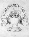 D�rer, Albrecht: Entwurf f�r ein B�cherzeichen: L�wen