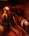 Rembrandt Harmensz. van Rijn: Alter Mann im Lehnstuhl