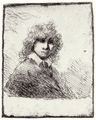 Rembrandt Harmensz. van Rijn: Selbstportr�t mit dem Haarschopf