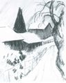 Macke, August: Unsere Stra�e im Schnee, Hilterfingen