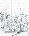 Macke, August: Zwei M�dchen am Hafen