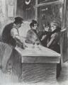 Steinlen, Theophile Alexandre: Diskutierende Frauen an der Theke