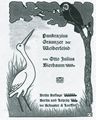 Vallotton, F�lix: Zwei Buchumschl�ge f�r Otto Julius Bierbaum
