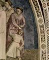 Giotto di Bondone: Fresken in der Bardi-Kapelle, Kirche Santa Croce in Florenz, Szene: Verlobung des Hl. Franziskus mit der Armut, Detail