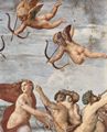 Raffael: Fresken in der Villa Farnesia, Wandfresko, Szene: Triumph der Galatea, Detail