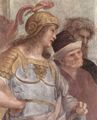 Raffael: Stanza della Segnatura im Vatikan f�r Papst Julius II., Wandfresko: Die Schule von Athen, Detail: Alexander der Gro�e