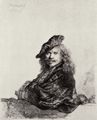 Rembrandt Harmensz. van Rijn: Selbstportr�t mit aufgelehntem Arm