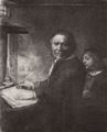 Rembrandt Harmensz. van Rijn: Portr�t des Schreibmeisters Coppenol