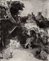 Rembrandt Harmensz. van Rijn: Hl. Hieronymus in bergiger Landschaft