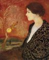 Macke, August: Portr�tstudie Elisabeth Gerhardt (aus dem Ged�chtnis)