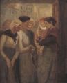 Steinlen, Theophile Alexandre: Frauen im Gespr�ch