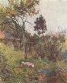 Gauguin, Paul: Liegende Frau in der Landschaft