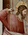Giotto di Bondone: Fresken in der Arenakapelle in Padua, Szene: Die Vertreibung der H�ndler aus dem Tempel, Detail: Christus