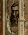 Giotto di Bondone: Thronende Gottesmutter mit dem Kind, Detail